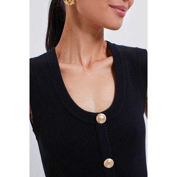 HYACINTH HOUSE Black Knit Richie Maxi Dress Size M NWT Retail $178 Tuckernuck - Picture 7 of 8